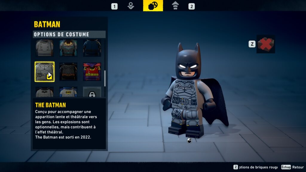 lego batman heritage the batman costume soluce solution guide astuce