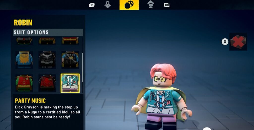 LEGO BATMAN LEGACY HERITAGE dark knight robin costume soluce guide astuce solution secret xbox pc ps5 switch