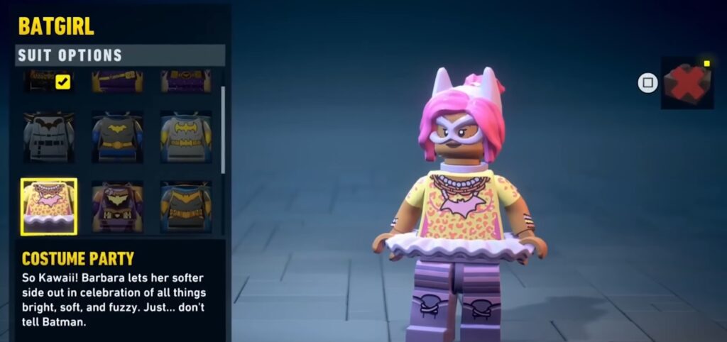 lego batman heritage dark knight costume batgirl soluce solution guide astuce fr xbox pc ps5
