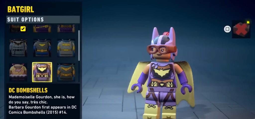 lego batman heritage dark knight costume batgirl soluce solution guide astuce fr xbox pc ps5