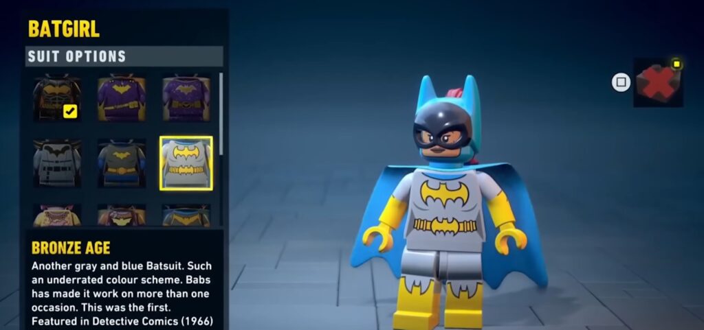 lego batman heritage dark knight costume batgirl soluce solution guide astuce fr xbox pc ps5