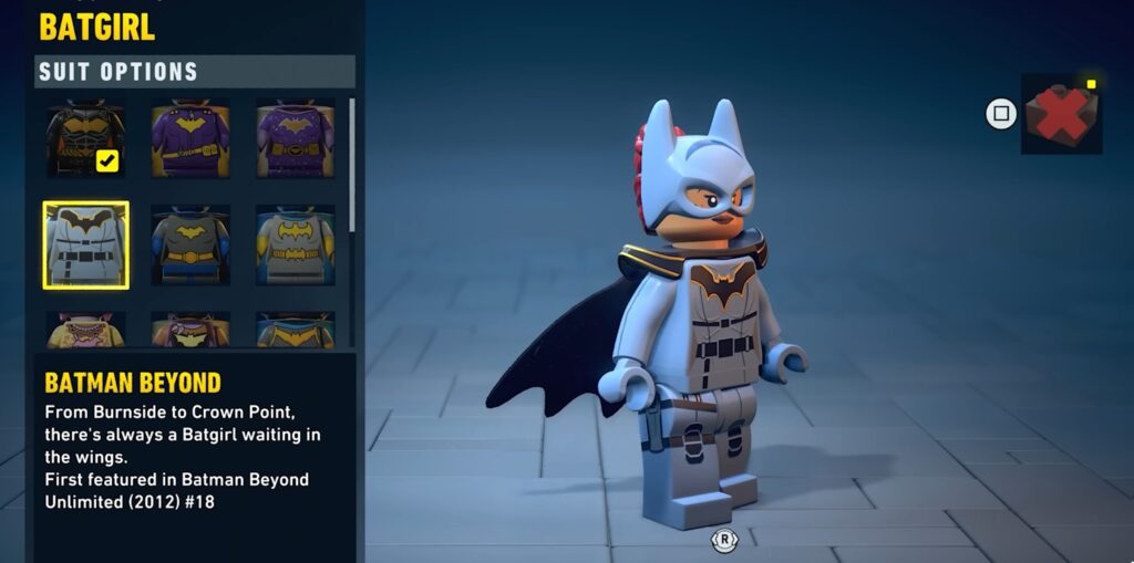 lego batman heritage dark knight costume batgirl soluce solution guide astuce fr xbox pc ps5