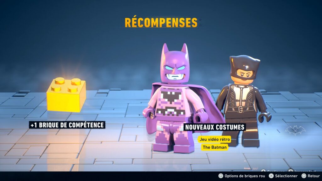 Lego Batman costume obtenir heritage legacy dark night soluce guide solution astuce jeu