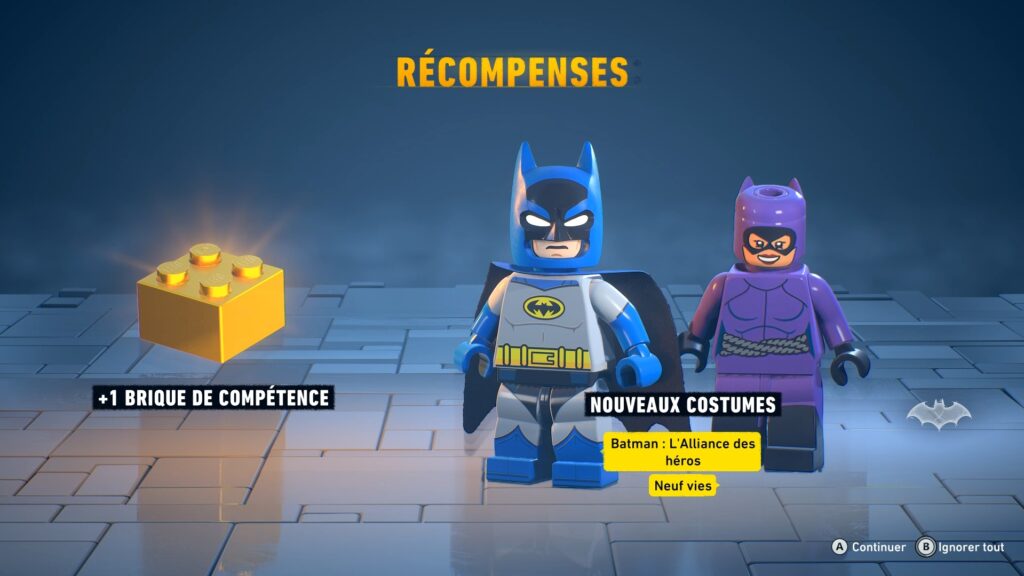 Lego Batman costume obtenir heritage legacy dark night soluce guide solution astuce jeu