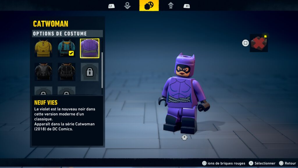 lego batman legacy dark knight heritage chevalier noir costume catwoman soluce solution astuce je xbox pc ps5