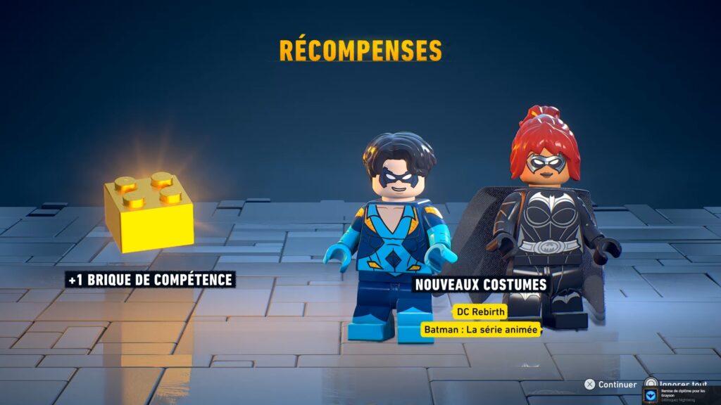 lego batman heritage dark knight costume batgirl soluce solution guide astuce fr xbox pc ps5