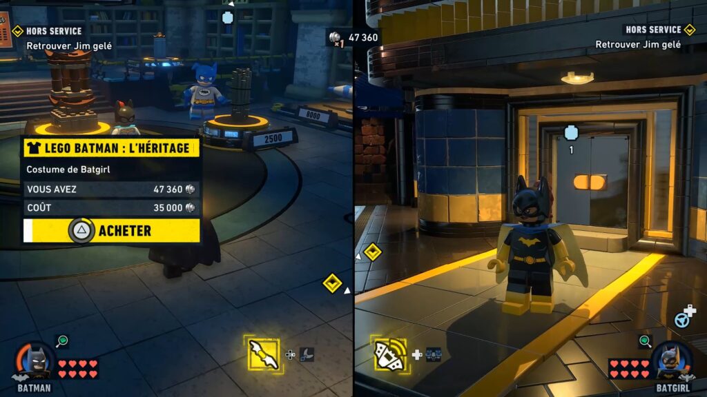 lego batman heritage dark knight costume batgirl soluce solution guide astuce fr xbox pc ps5