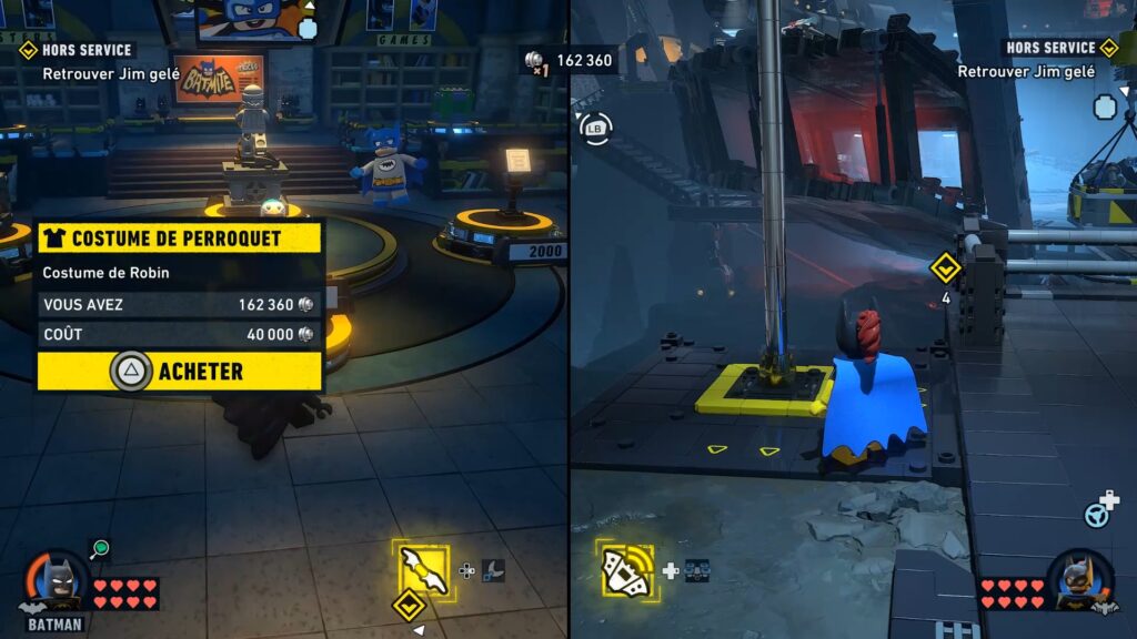 LEGO BATMAN LEGACY HERITAGE dark knight robin costume soluce guide astuce solution secret xbox pc ps5 switch