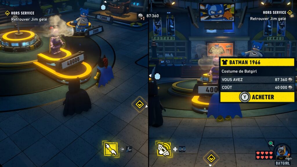 lego batman heritage dark knight costume batgirl soluce solution guide astuce fr xbox pc ps5