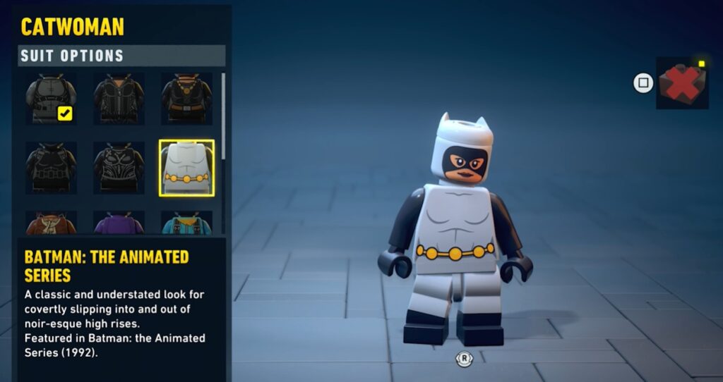 lego batman legacy dark knight heritage chevalier noir costume catwoman soluce solution astuce je xbox pc ps5