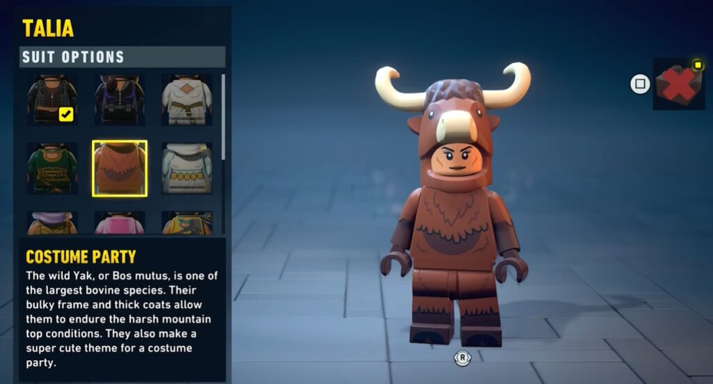 lego batman heritage legacy costume guide soluce solution astuce pc xbox ps5 switch talia