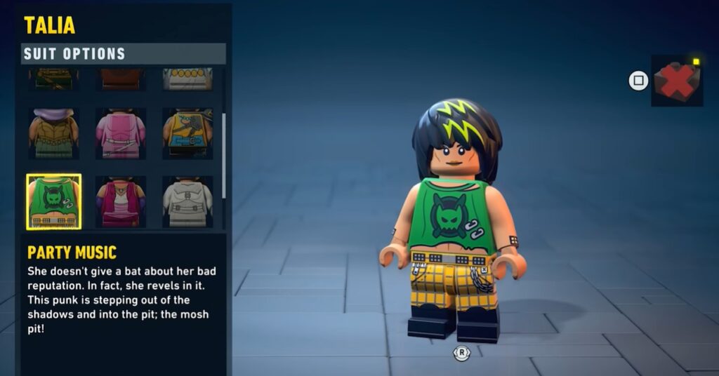lego batman heritage legacy costume guide soluce solution astuce pc xbox ps5 switch talia