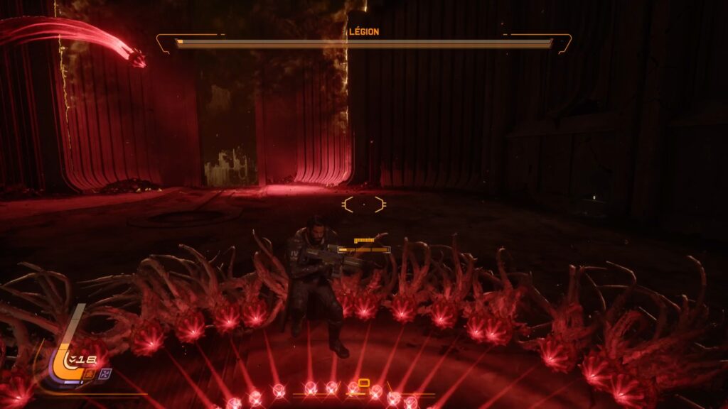 saros legion boss astuce guide solution soluce ps5 arme technique
