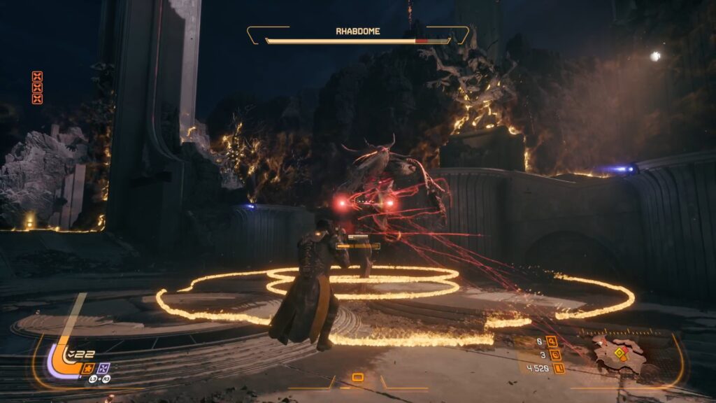 saros rhabdome boss technique guide soluce solution arme relique ps5