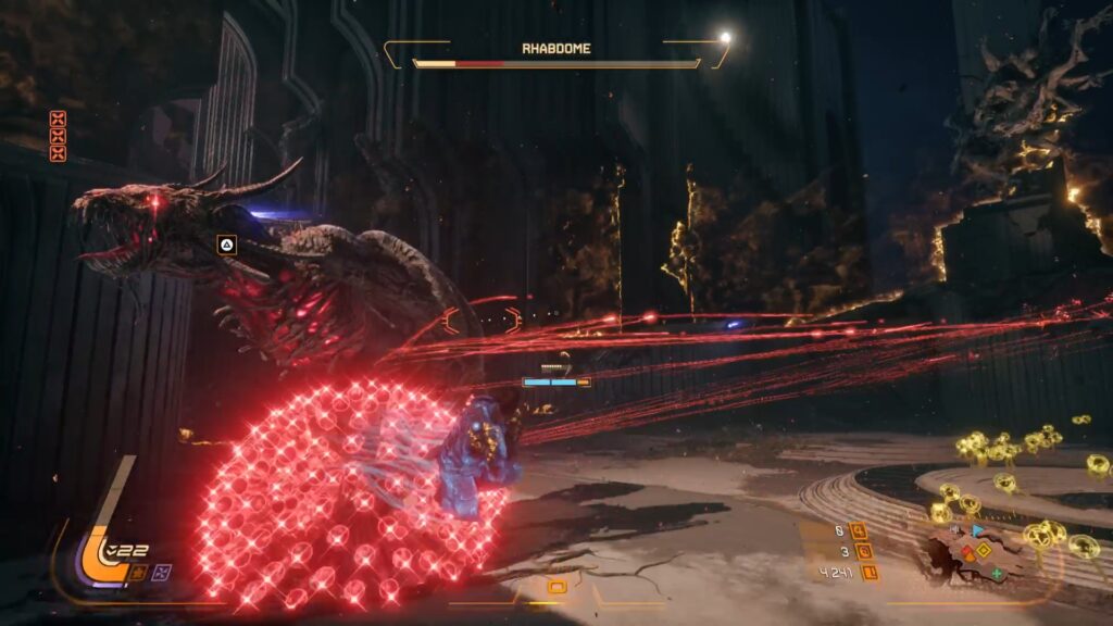 saros rhabdome boss technique guide soluce solution arme relique ps5