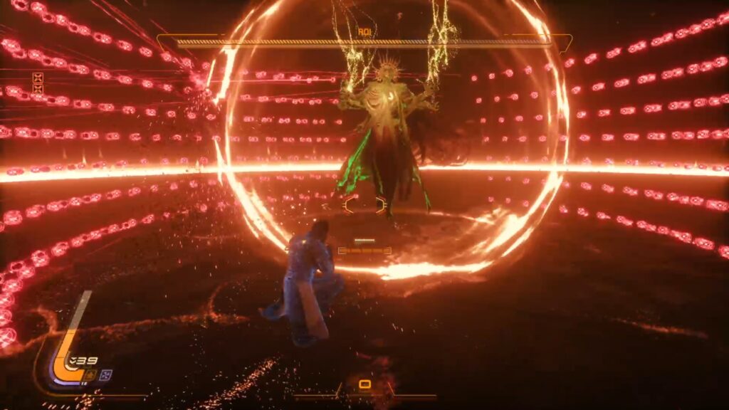 saros roi boss technique arme equipement soluce solution guide fr ps5 build