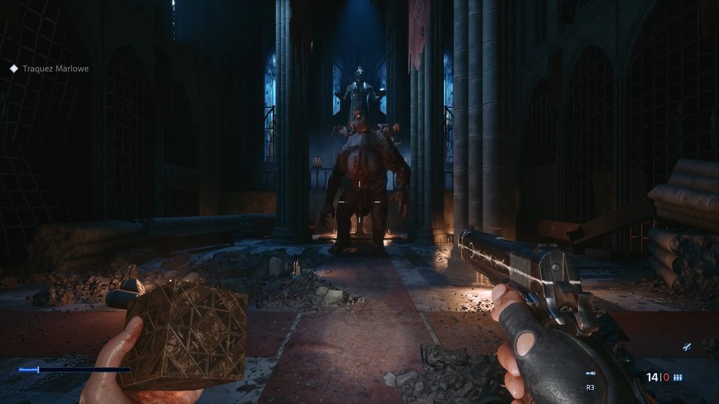 hellraiser revival marlowe boss labyrinthe cle cloche coeur ascenseur levier xbox ps5 pc boss